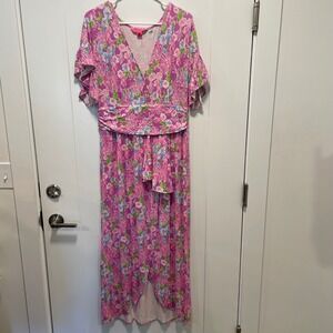 lilly pulitzer heidi maxi dress Lilly Pulitzer Hiedi Cotton Maxi Dress Women's Clothing Prism Blue : 10